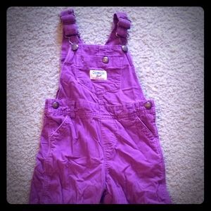 Oshkosh Purple Corduroy Overalls